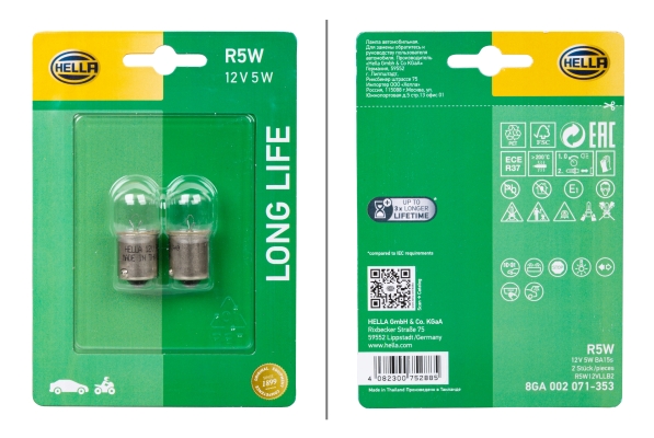Bulb, indicator - 8GA 002 071-353 HELLA