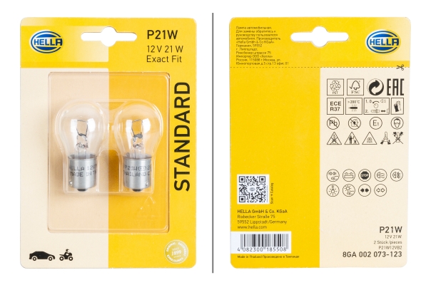 Bulb, indicator - 8GA 002 073-123 HELLA