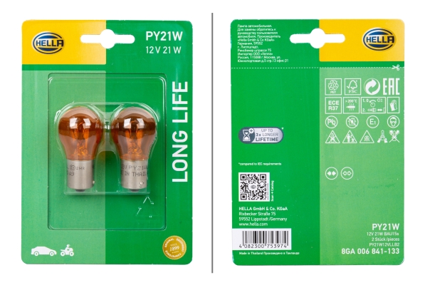 Bulb, indicator - 8GA 006 841-133 HELLA