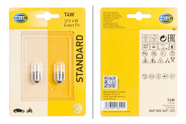 Bulb, indicator - 8GP 002 067-123 HELLA