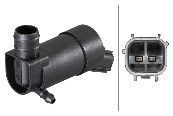 vandens siurblys, priekinio stiklo plovimas - 8TW 006 848-171 HELLA