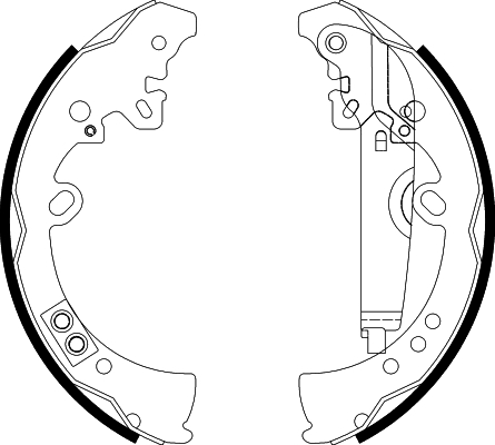 Kit ganasce freno - 8DB 355 022-591 HELLA