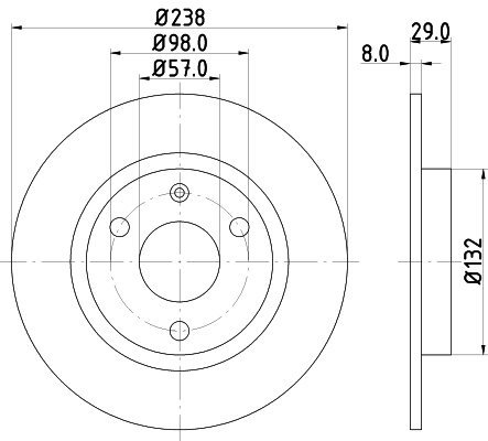 Discofreno - 8DD 355 101-451 HELLA