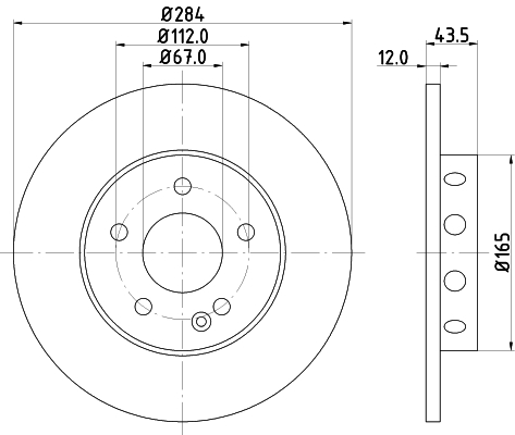 Discofreno - 8DD 355 102-951 HELLA