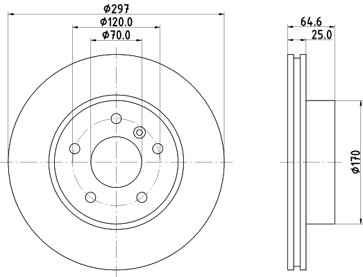 Discofreno - 8DD 355 106-271 HELLA