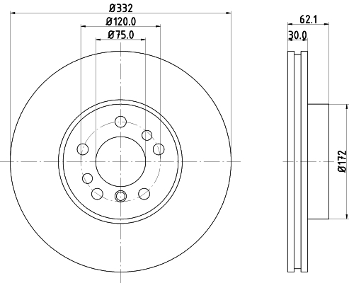 Discofreno - 8DD 355 127-631 HELLA