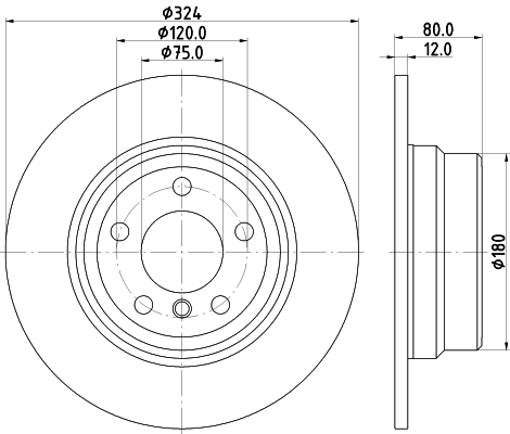 Discofreno - 8DD 355 127-651 HELLA