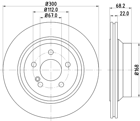 Discofreno - 8DD 355 108-861 HELLA