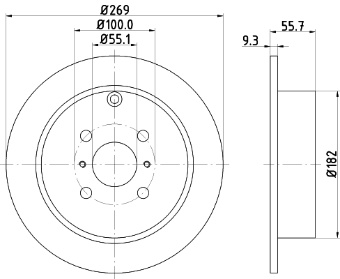 Discofreno - 8DD 355 110-491 HELLA