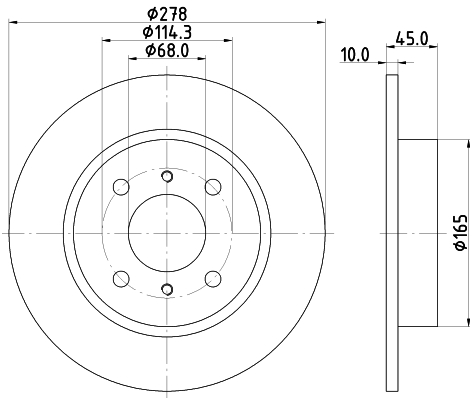 Discofreno - 8DD 355 110-661 HELLA