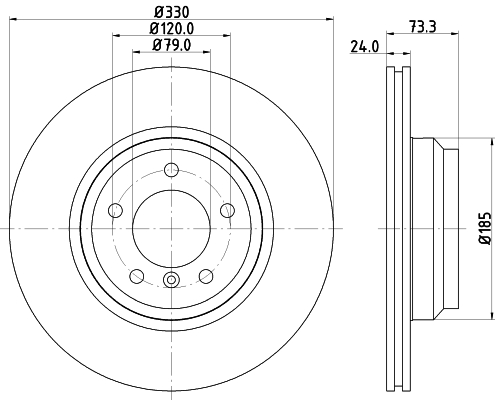 Discofreno - 8DD 355 128-431 HELLA