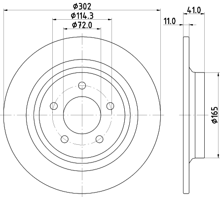 Brake Disc - 8DD 355 112-901 HELLA