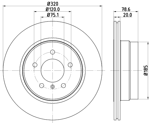 Discofreno - 8DD 355 128-761 HELLA