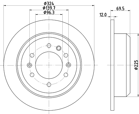 Discofreno - 8DD 355 114-041 HELLA