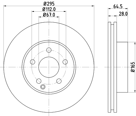 stabdžių diskas - 8DD 355 128-781 HELLA