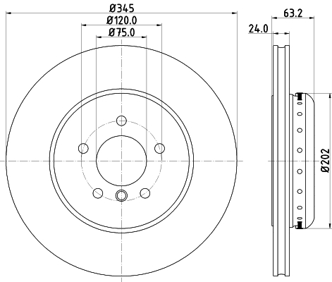 Bremsscheibe - 8DD 355 123-231 HELLA