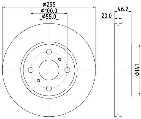 Discofreno - 8DD 355 116-411 HELLA