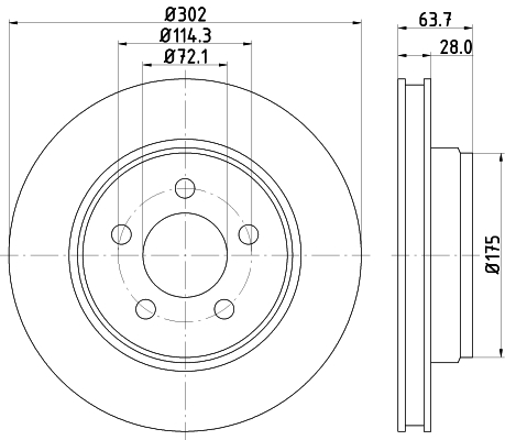 Discofreno - 8DD 355 119-241 HELLA
