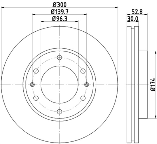 Brake Disc - 8DD 355 116-481 HELLA