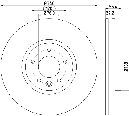 Discofreno - 8DD 355 129-251 HELLA
