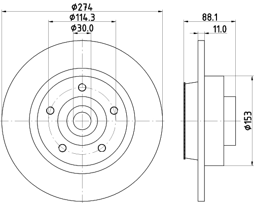 Discofreno - 8DD 355 117-351 HELLA