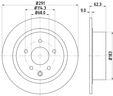 Discofreno - 8DD 355 122-421 HELLA