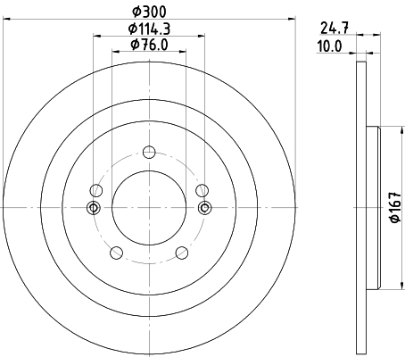 Brake Disc - 8DD 355 118-241 HELLA
