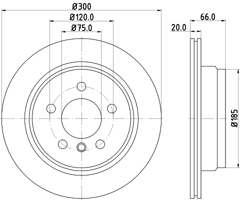 Brake Disc - 8DD 355 118-271 HELLA