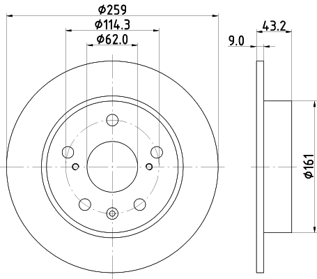 stabdžių diskas - 8DD 355 120-531 HELLA