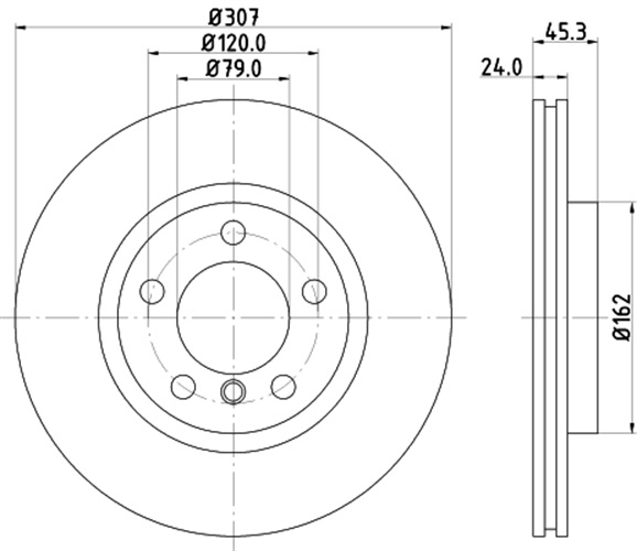 Bremsscheibe - 8DD 355 126-291 HELLA