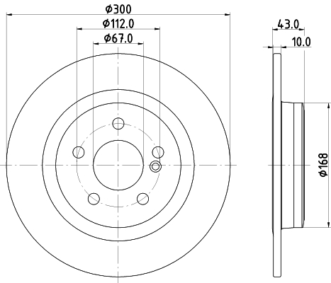 Discofreno - 8DD 355 122-871 HELLA