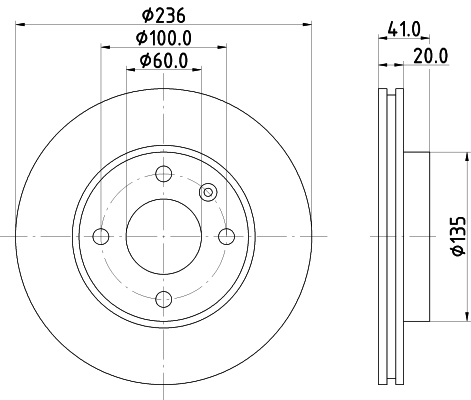 stabdžių diskas - 8DD 355 123-121 HELLA
