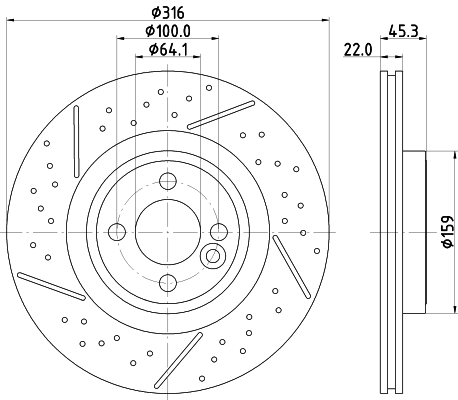 Brake Disc - 8DD 355 123-471 HELLA