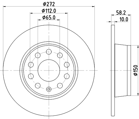 Discofreno - 8DD 355 131-811 HELLA