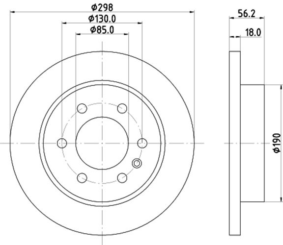 Brake Disc - 8DD 355 131-831 HELLA