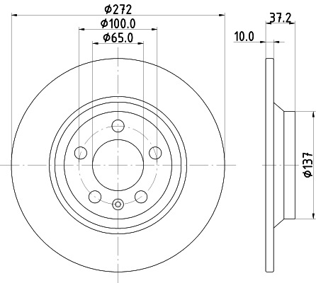 Discofreno - 8DD 355 132-701 HELLA