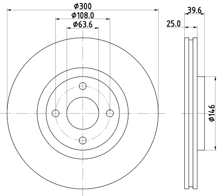 Discofreno - 8DD 355 132-721 HELLA