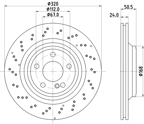 Brake Disc - 8DD 355 133-271 HELLA