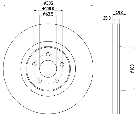 Discofreno - 8DD 355 134-631 HELLA