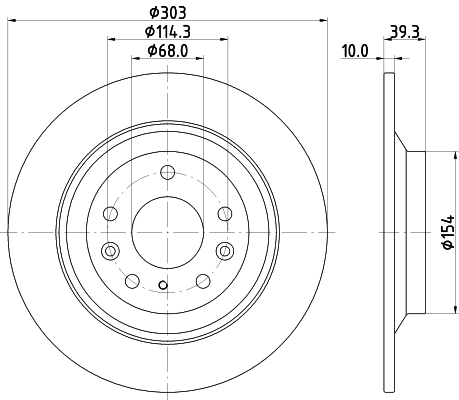 Discofreno - 8DD 355 133-481 HELLA