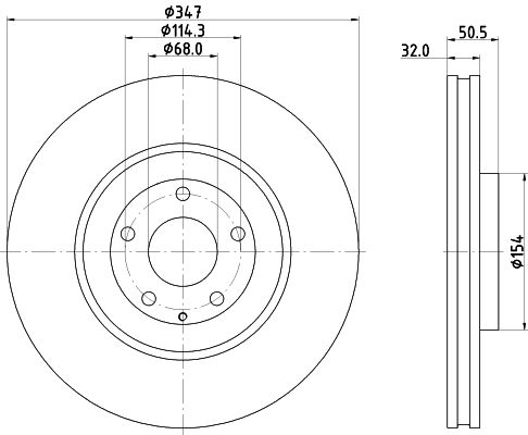 Discofreno - 8DD 355 135-271 HELLA