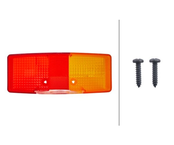 Lens, combination rearlight - 9EL 118 697-001 HELLA