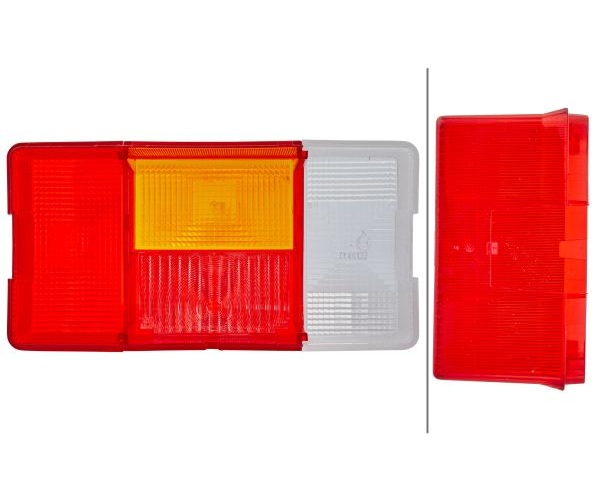 Lens, combination rearlight - 9EL 136 825-011 HELLA