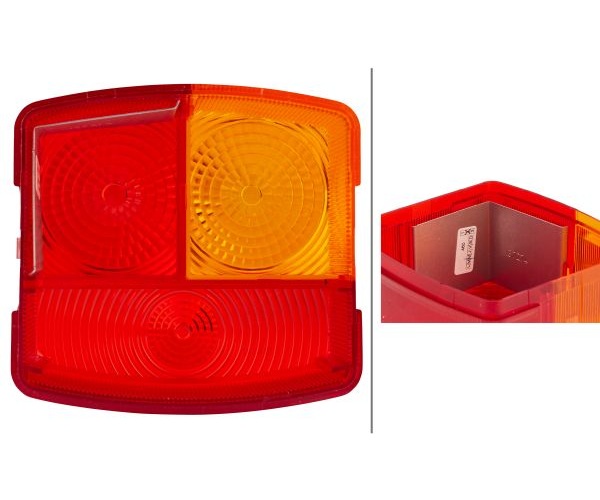 Lens, combination rearlight - 9EL 137 307-001 HELLA