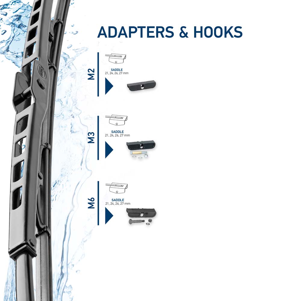 Wiper Blade - 9XW 184 107-401 HELLA