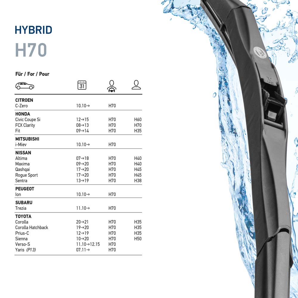 Wiper Blade - 9XW 204 584-281 HELLA