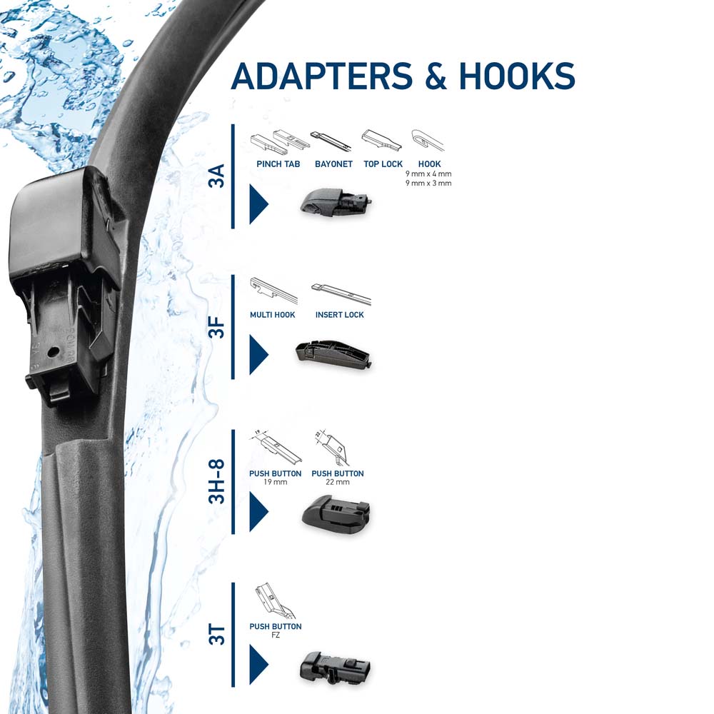 Wiper Blade - 9XW 358 053-141 HELLA