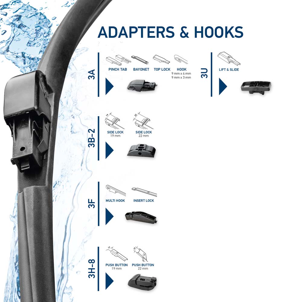 Wiper Blade - 9XW 358 053-191 HELLA