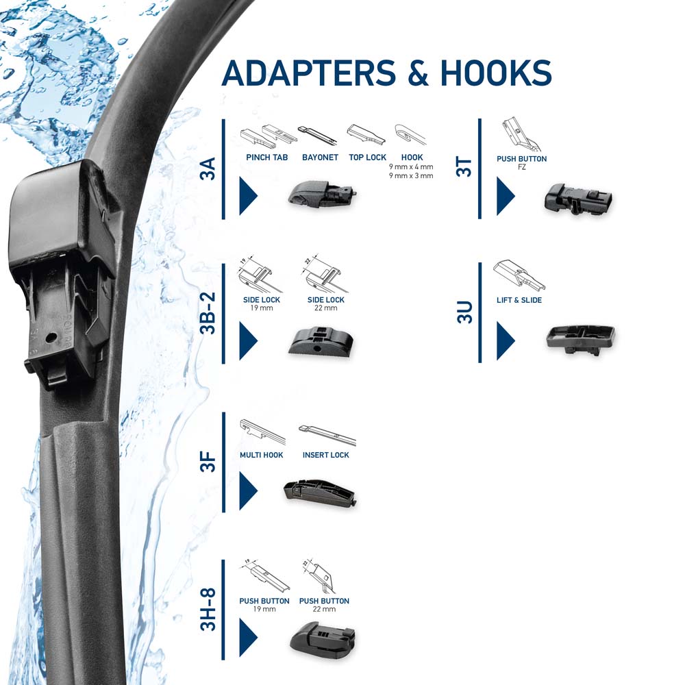 Wiper Blade - 9XW 358 053-261 HELLA
