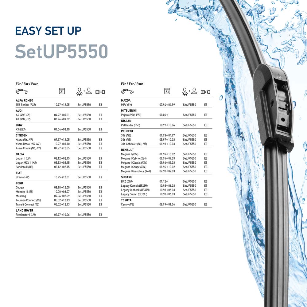 Wiper Blade - 9XW 358 164-261 HELLA